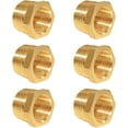 thumbnail image 1 of GHSDFBB 6 Pcs Réducteur de Raccord en Laiton Hexagonal 1/2 Pouces NPT Mâlex3/8 Pouces Filetage Femelle NPT, 1 of 4