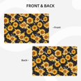 thumbnail image 3 of Placemats Set Of 4 / 6, Black Marble Pattern Sunflower Placemats For Dining Table Indoor/Outdoors Heat Resistant Washable Placemats 18" X 12", 3 of 8