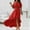 Red, variant on Ichuanyi Womens Shirts , Women Solid One-shoulder Tube Tops Short Skirt Two-piece Dress Tops Skirt
