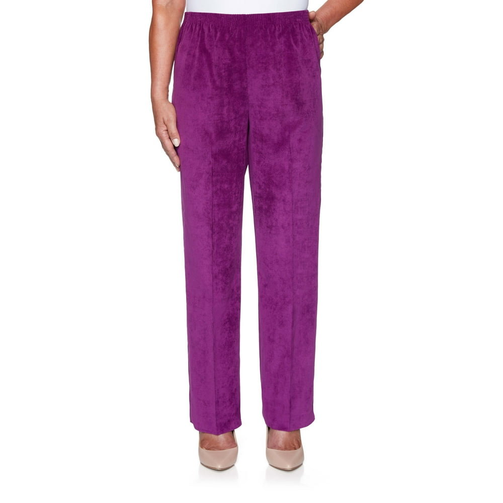 alfred dunner purple pants