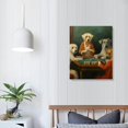 thumbnail image 4 of Nawypu   Animal Canvas Print RePro Dressed Dogs Playing Mahjong, 4 of 5