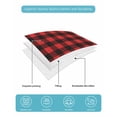 thumbnail image 5 of Black Red Plaid Twin Size Down Alternative Comforter, Lightweight Comforter Quilt Bedding Set with Pillow Shams Vintage Rustic Buffalo Checked Gingham All Seasons Bed Comforter Duvet Insert 68"x86", 5 of 7