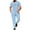 Sky Blue, variant on Xzbqbs Mens 2 Piece Set Casual Button Down Shirt Short Sleeve Polo Shirts and Elastic Waist Drawstring Pants Vacation Sets for Men