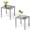 Gray, variant on Crestlive Products Outdoor Side Table,Small Square Metal End Table Easy Assembly & Weather Resistant Pool Side Tables for Patio Balcony(Light Gray)