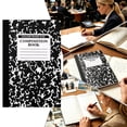 thumbnail image 7 of Composition Notebook 100 Sheets Wide Ruled Marble Covers 8.27"x5.51" Style E Lay-Flat Thread-Sewn Binding, 7 of 7