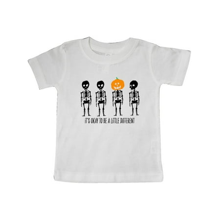 

Inktastic It s Okay to be a Little Different Skeletons and Pumpkins Gift Baby Boy or Baby Girl T-Shirt