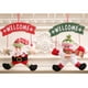thumbnail image 4 of Monstrate Colgantes de señal de bienvenida de Navidad Santa Claus muñeco de nieve diseño de escena puerta decoración colgante de Navidad Kits de decoración para fiestas Papá Noel, 4 of 6