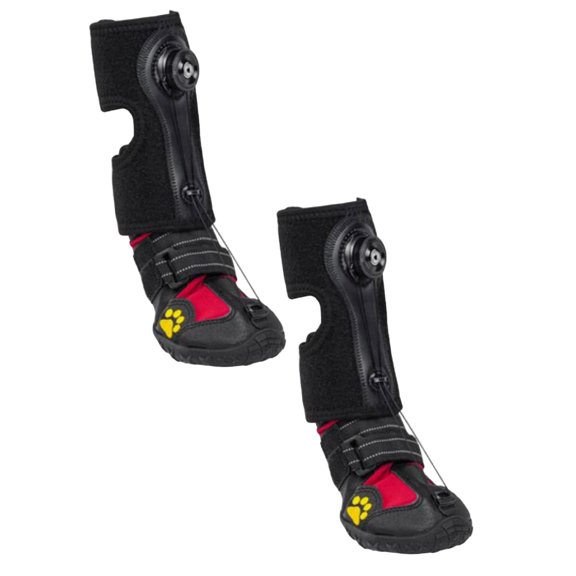 Leojiow 2Pcs Drop Foot Brace With Reel(No Knuckling Boot Brace) For Dog Corrective Dog Shoes To Safely Lift Toes For Foot Issues And Improving Walking Gait In Dogs L Black3
