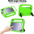 thumbnail image 3 of SUPNICE Kids Case with Screen Protector for Samsung Galaxy Tab A9 8.7" 2023(SM-X110/X115/X117) & Tab A7 Lite 8.7" 2021(SM-T220/T225), Shockproof Case with Handle Stand for Tab A9 8.7" 2023,Green, 3 of 8