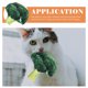 thumbnail image 4 of EeaseMX 5 juguetes divertidos para morder mascotas con forma de comida simulada, juguetes relajantes para el estrés para gatos y perros., 4 of 8