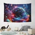 thumbnail image 6 of Xecao Outer Space Floating Numbers And Letters Print Tapestry, Wall Hanging Room Funny Decor, Backdrop Room Decor for Bedroom Living Room dormitory, 6 of 8
