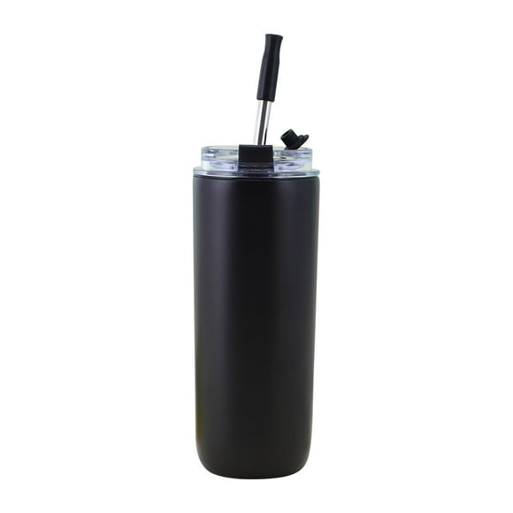 Double Layer Stainless Steel Portable Flip Cover Insulation Cup Creative American Straw Cup Long Lasting Paint Double Drinking Cup Cover