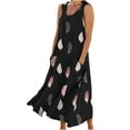 thumbnail image 2 of Baikeli Clearance Dresses Maxi Dresses for Women 2024 Summer Sundresses Cute Print Dress Sling Strap Beach Dress Vacation Dress with Pockets Womens Maxi Dresses 2024, 2 of 5