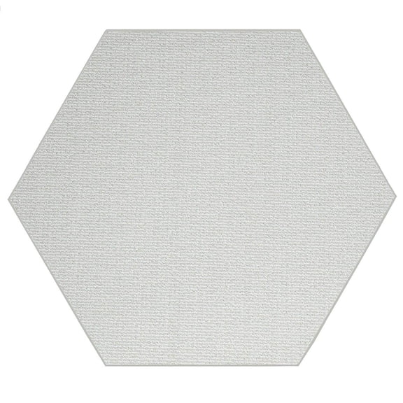 Furnish My Place Iconic Rug - 4 ft. Hexagon, Ivory Cream, Custom Floor Rug for Patio, Garden, Hallway, Living Room