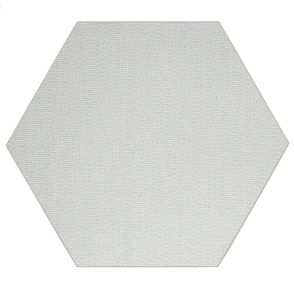 Furnish My Place Iconic Rug - 10 ft. Hexagon, Ivory Cream, Custom Floor Rug for Patio, Garden, Hallway, Living Room