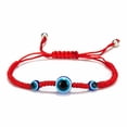 thumbnail image 1 of Fiudx Pulsera de Cuerda Roja, Elegante Pulsera de Cuentas de Vidrio de Aleación, Accesorio de Fiesta Que Te Da Confianza, Atractivo Diseño de Dije de Palma, Ideal para San Valentín, Estilo Femenino,, 1 of 2