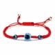 thumbnail image 1 of onlyliua Ofertas Del Día Pulsera de Cuerda Roja Pulsera Creativa Versatil con Dos Cuentas de Palma y Ojo Azul, 1 of 2