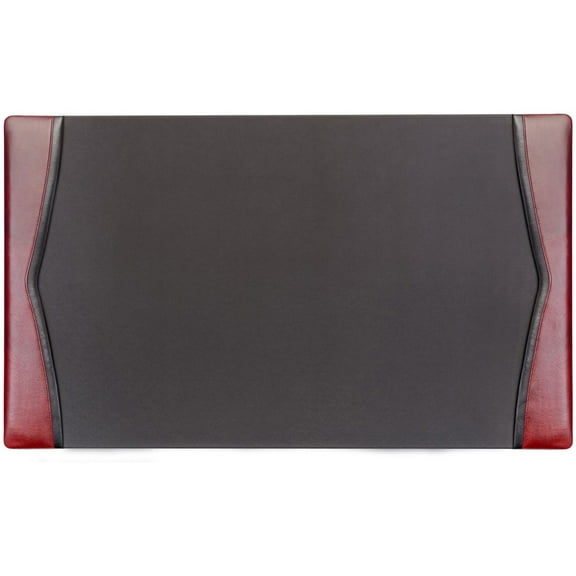 Burgundy Leather 34 x 20 Side-Rail Desk Pad