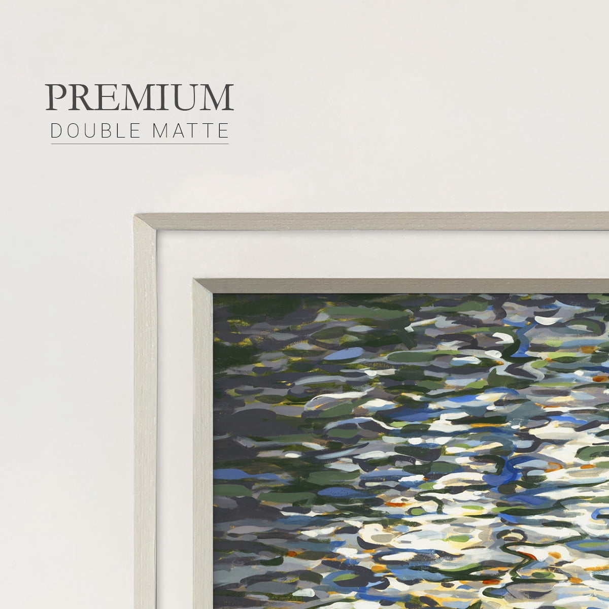 Water Reflections-Premium Framed Print