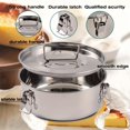 thumbnail image 3 of Molde para flan BSDLZCH de acero inoxidable de 21 cm con tapa, 3 of 7