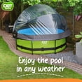 thumbnail image 2 of EXIT Toys 8 Foot Round Multifunctional Pool Cover Dome for Outdoor Pools, 2 of 11
