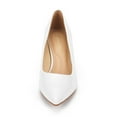 thumbnail image 3 of Dream Pairs Women's Low Heel D'Orsay Pointed Toe Pump Shoes Wedding Party Shoes, 3 of 7