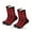 Red, variant on LYMAYTER Slip Grip Socks for Women Classic Buffalo Plaid Mid-Calf Socks Winter Non-Skid Warm Slipper Socks