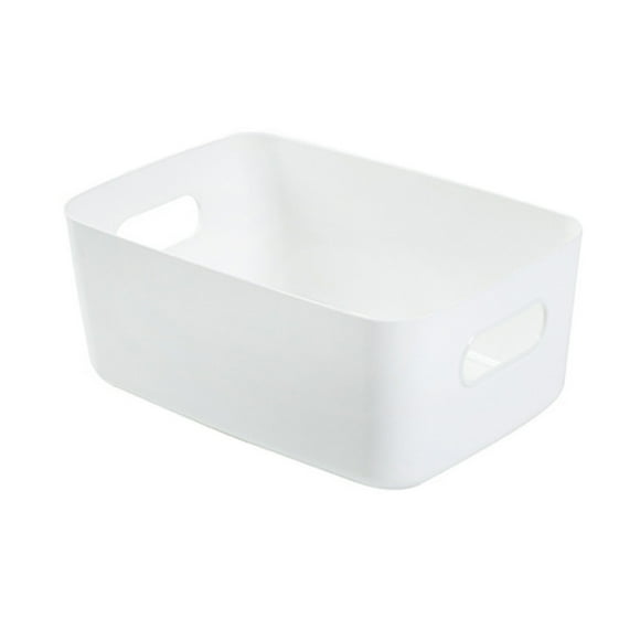 Boîte de rangement de cuisine pour la maison - Panier de rangement de bureau en polypropylène - Boîte de rangement pour produits cosmétiques - Organisateur de bureau avec poignée pour la maison -