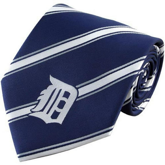 Men's Detroit Tigers Woven Poly Striped Tie