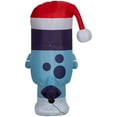 Airblown Inflatables Bluey Holiday Blow Up Xmas Decorations for Home with Santa Hat and Present
