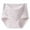 Gray, variant on Breathable Comfortable Briefs Panties Women's Solid Lace Plus Size High Waist Leak Proof Cotton Crotch Shorts Underwear Panties Summer Loose Thin Mesh Breathable Underpants