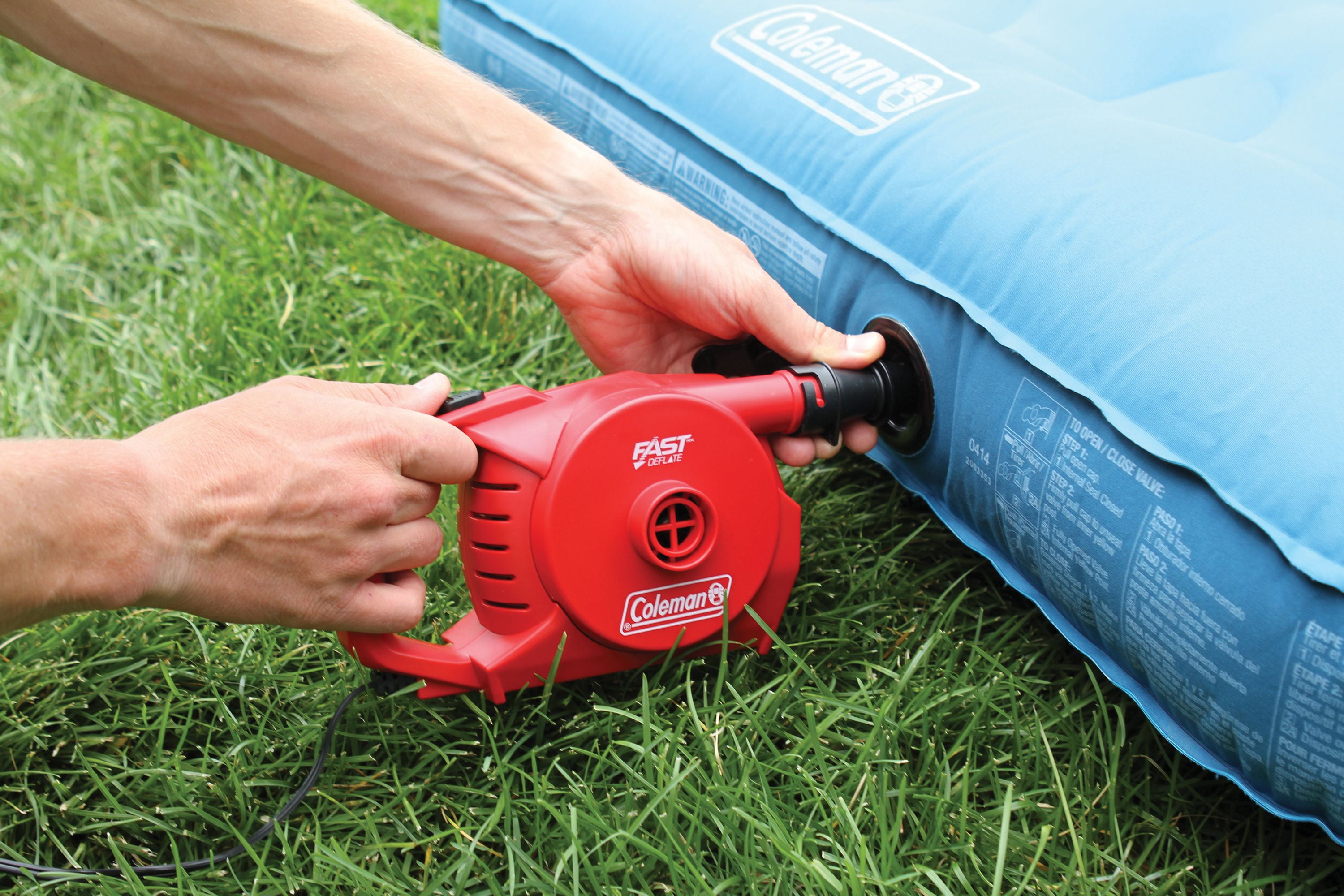 Coleman inflatable bed pump sale