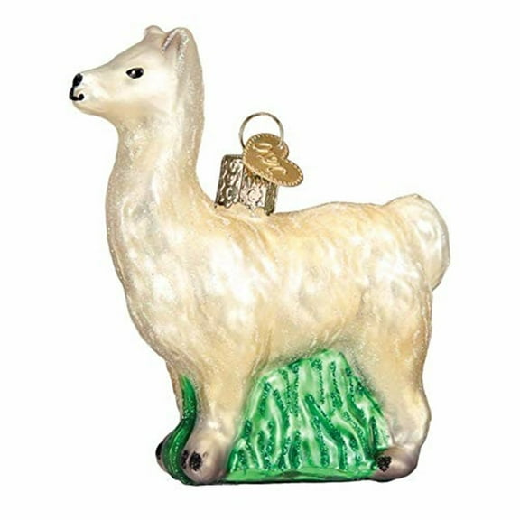 Old World Christmas Llama Holiday Ornament Glass