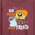 thumbnail image 3 of SpongeBob SquarePants - No Tricks Just Treats - Women's Lightweight French Terry Long Sleeve Shirt, 3 of 6