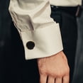 thumbnail image 4 of AURARMLET 1Pair Black Copper Button Covers Mens Shirts with Modern Design for Home and Events, 4 of 8