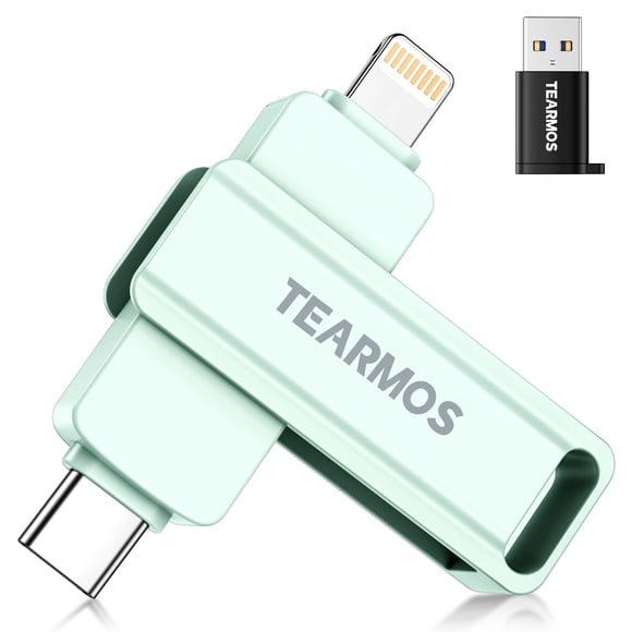 Memoria USB TEARMOS de 512 GB, Photo Stick para iPhone, verde