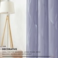 thumbnail image 2 of Deconovo Silver Wave Foil Printed Blackout Curtains, Thermal Insulated Grommet Top Drapes (52 x 72 inch, Light Purple, 2 Panels), 2 of 8