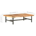thumbnail image 5 of vidaXL Coffee Table 55.9"x35.4"x16.5" Solid Acacia Wood, 5 of 9