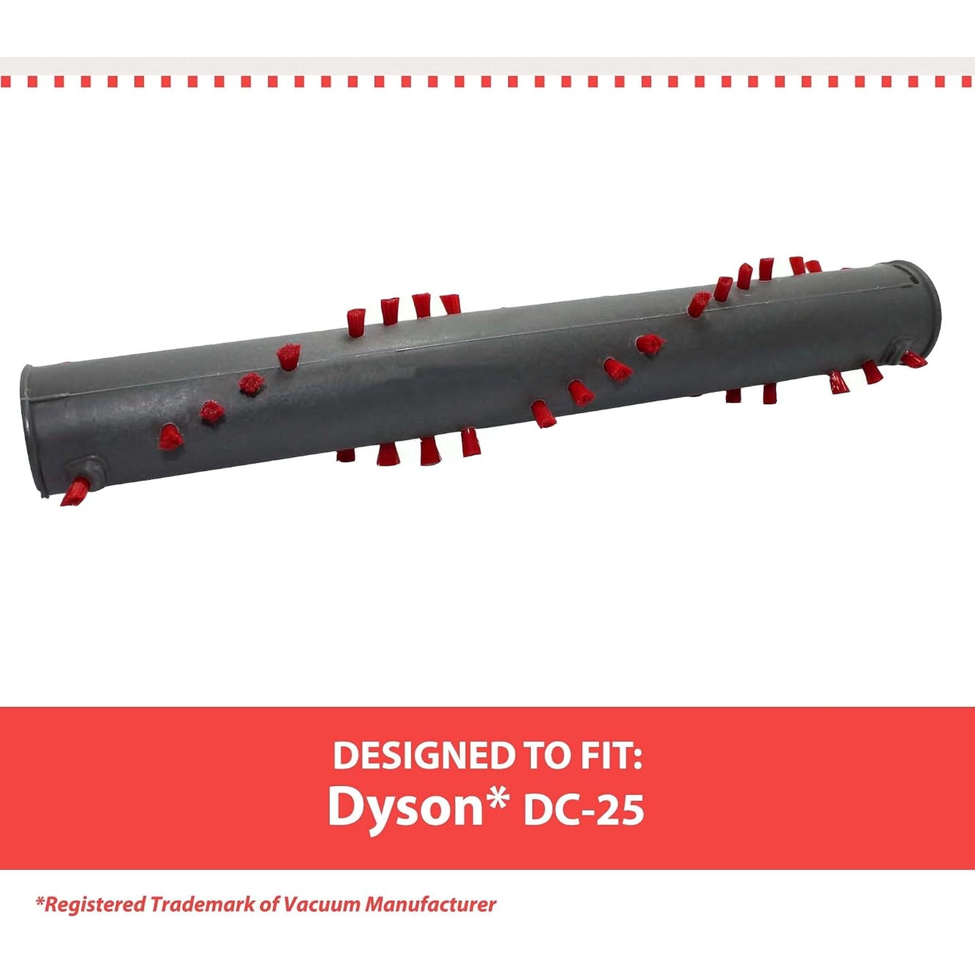 Replacement Roller Brush for Dys*on DC25 Vacuum, Fits Models 917391-01 and 914123-01