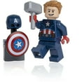 thumbnail image 1 of LEGO Superheroes: Captain America Minifig with Shield, Stand and Hammer (Mjolnir), 1 of 2