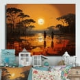 thumbnail image 2 of Designart "African Savannah Charm VI" African Metal Art Living Room, 2 of 5