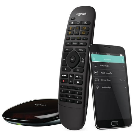 Logitech Harmony Companion All in One Remote Control for Smart Home and Entertainment Devices, Hub & App, Works With Alexa – Black Bulk Package non Retail (Best Logitech Harmony Remote)