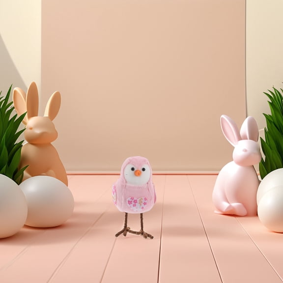 BESTYASH Handcrafted Pink Bird Figurine for Easter Party Favors and Elegant Home Display