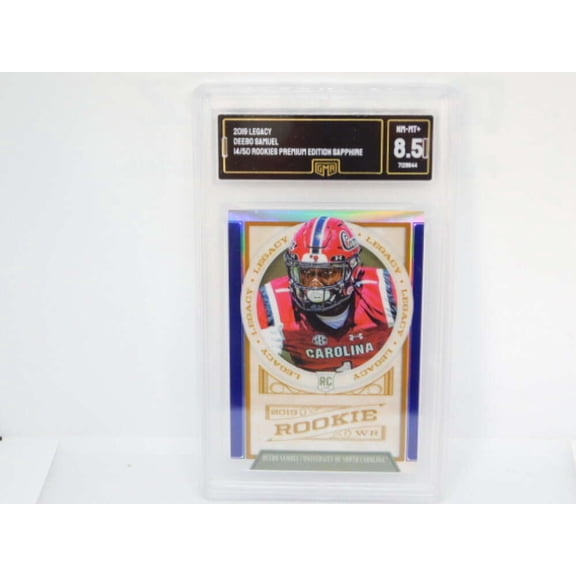 2019 Panini Legacy Premium Edition Sapphire 14/50 #156 Deebo Samuel San Francisco 49ers GMA 8.5