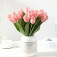 thumbnail image 3 of Artificial Flower Multi-use Bright-colored Faux Silk Flower Simulation Tulip Display for Gifts, 3 of 7