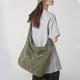 thumbnail image 1 of Canvas Tote Bag Hobo Unisex Crossbody Shoulder Bag Large Messenger Bag for Travel Work School, 1 of 4