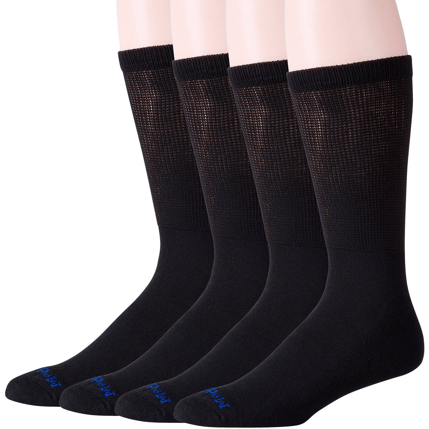 MediPeds Diabetic CoolMax Crew Casual Socks, X-Large, 4 Pack - Walmart.com