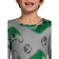 thumbnail image 5 of Xbox Boys Long Sleeve All Over Print 2-Piece Pajama Sleep Set, Sizes 4-10, 5 of 5