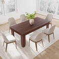 thumbnail image 4 of Rectangle Dining Table Wooden Kitchen Table with Kitchen Dinner Table Dining Room Table for Small Space,Apartment,Rustic Brown (Only Table), 4 of 9