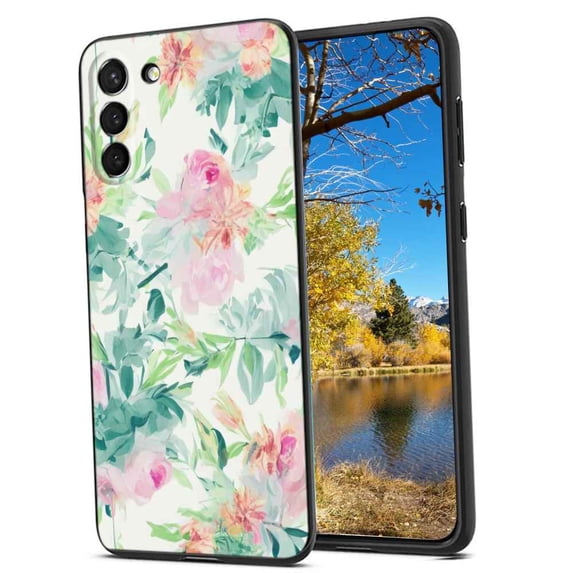 Compatible with Samsung Galaxy S22 Phone Case, Floral-14 Case Men Women, Flexible Silicone Shockproof Case for Samsung Galaxy S22
